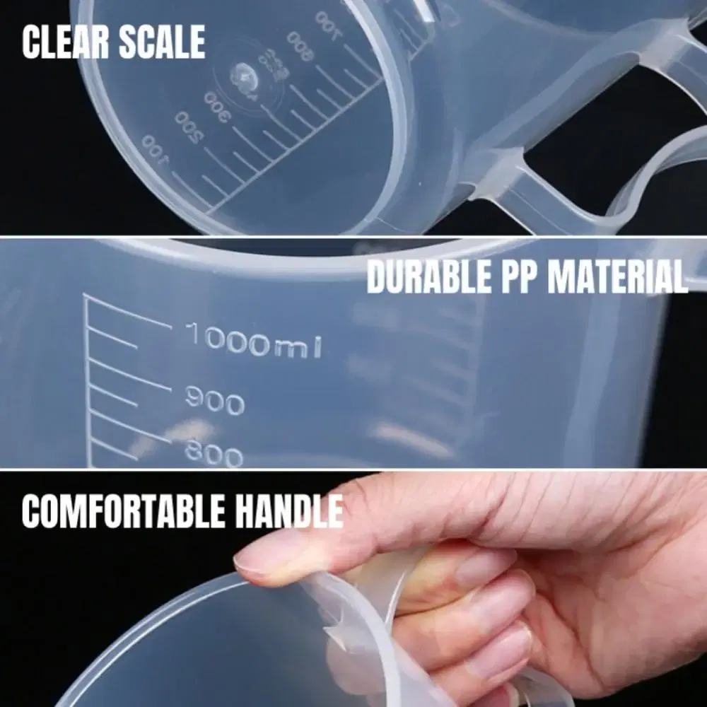 Color: multi, Ships From: CHINA - Clear Plastic Graduated Measuring Cupws Househould Portable Baking Beaker Liquid Measure Jug Transparent Cup Container