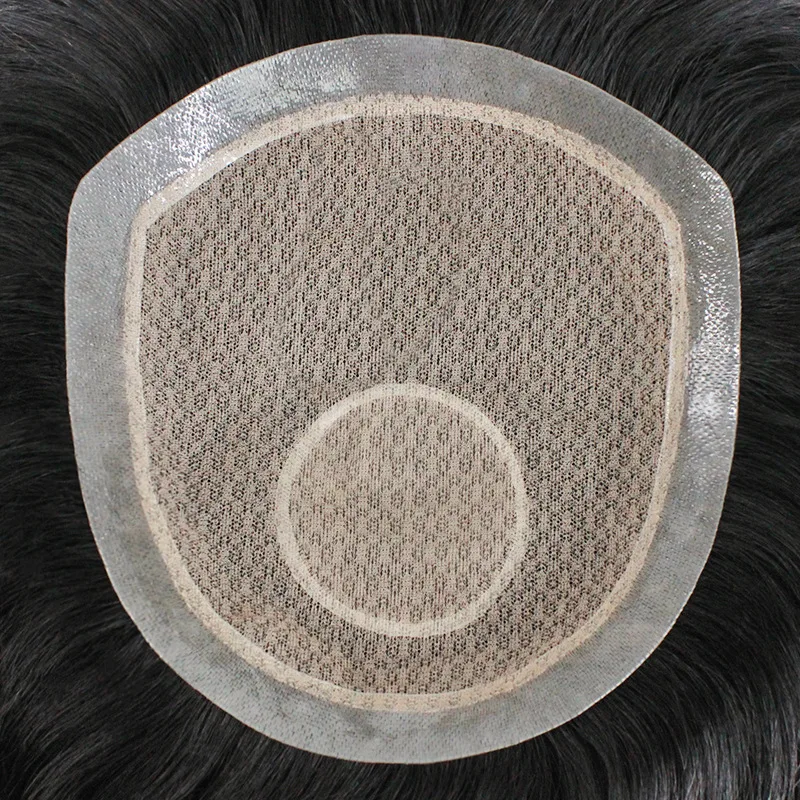 Toupee Color: 17#, Toupee Density: 80%, Length: 10 Inches - Silk Base Top With PU Men Toupee Male Breathable Men's Capillary Prosthesis 100% Real Natural Hair Replacement System Unit Wigs