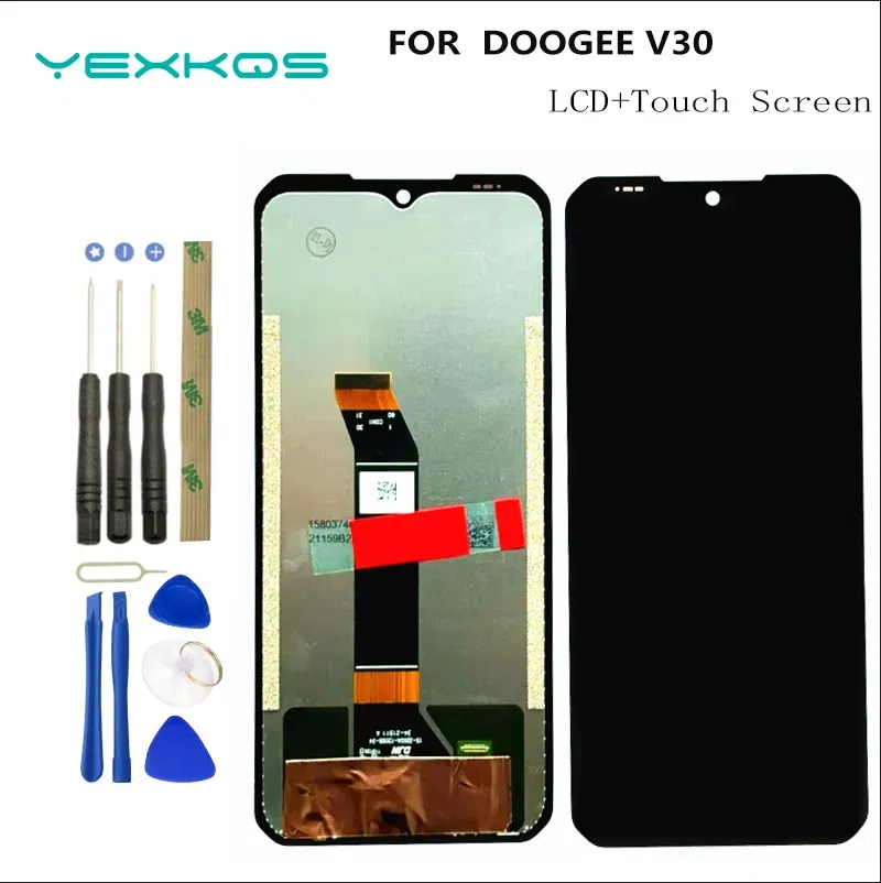 Color: Ivory - New Original For DOOGEE V30 V30T V30Pro V31 GT S100 Pro S110 V Max S108LCD Display+Touch Screen Display Module RepairReplacement