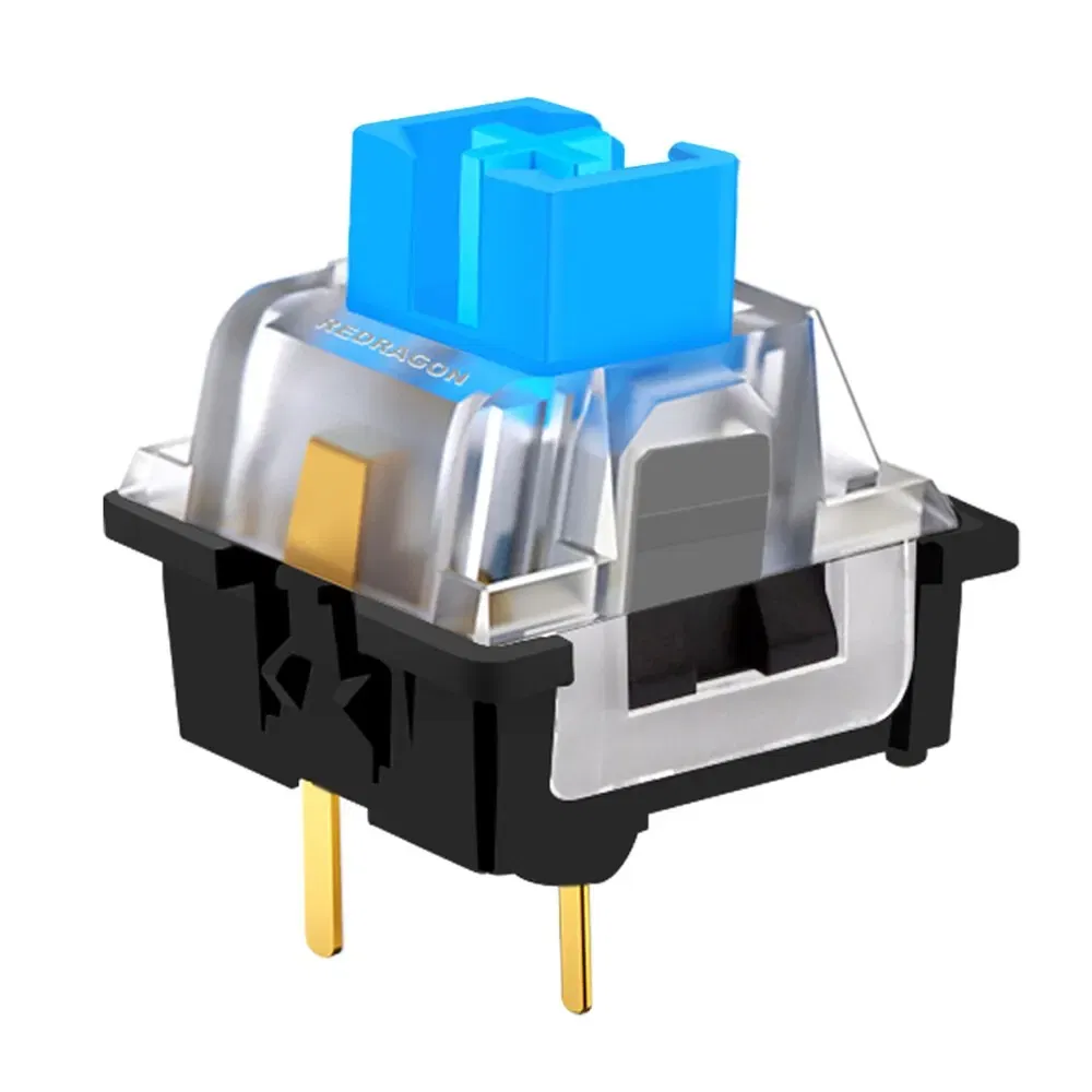 Color: BROWN, Axis Body: BLACK SWITCH - REDRAGON SMD RGB MX Switch 3Pin Clicky Linear Tactile Silent Red Blue Black Brown Purple Switche For Backlit Mechanical Keyboard