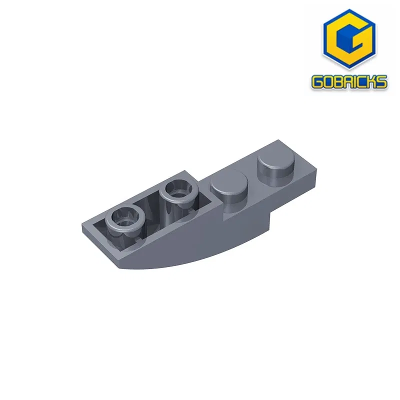 Color: Chocolate - Gobricks GDS-731 BRICK 1X4X1 INV. BOW compatible with lego 13547 children's DIY Educational Building Blocks Technical