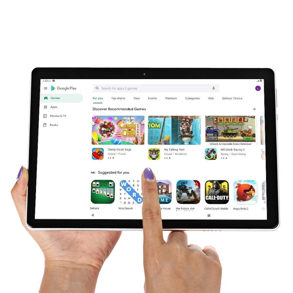 Color: Blue, Bundle: Bundle 1 - New 10.1 Inch Android Tablet Pc Google Play Dual Cameras Octa Core Dual SIM Phone Call Tablets Bluetooth Wifi 4GB RAM 64GB ROM