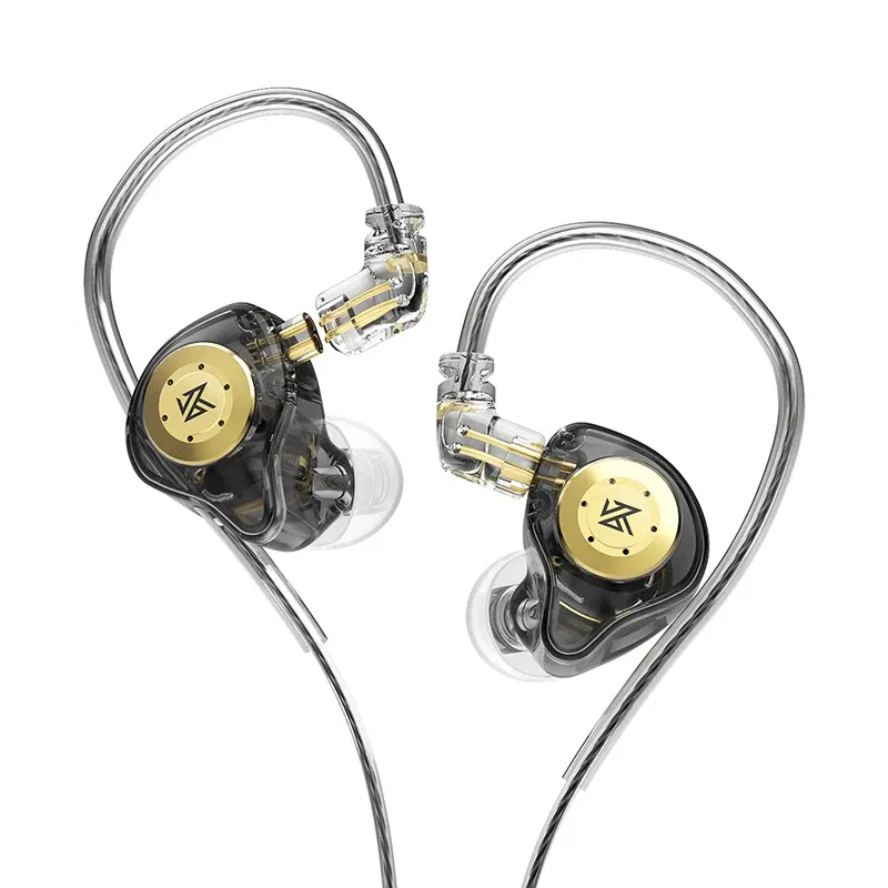 Color: green - KZ EDX PRO IEM Earphones Bass Sound Earbuds Dynamic Drive HiFi Headphones Sport Noise Cancelling Headset with Detachable Cable