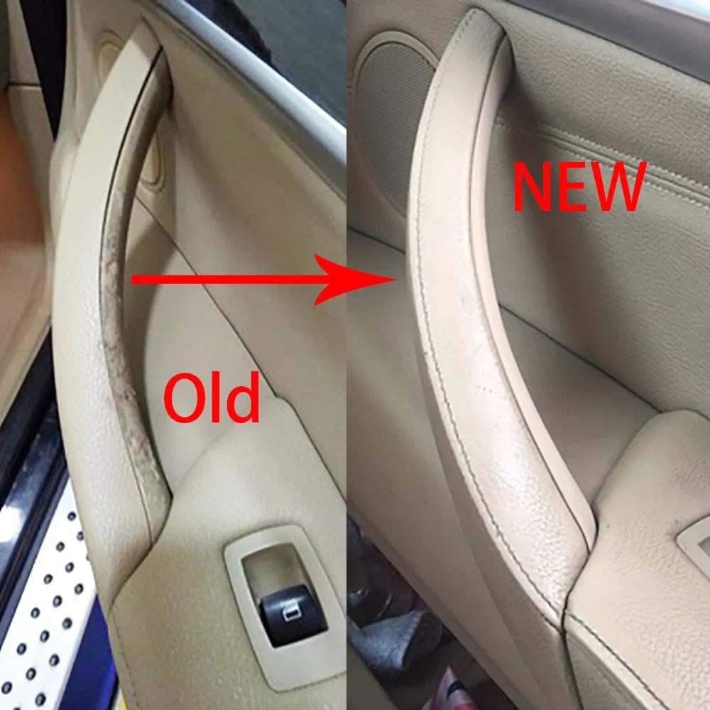 Color: Gold - Right rudder driving Inner Door Handle For BMW E70 E71 E72 X5 X6 Panel Pull Trim Cover 5141-6969 401 5141 6969 402 Black Beige