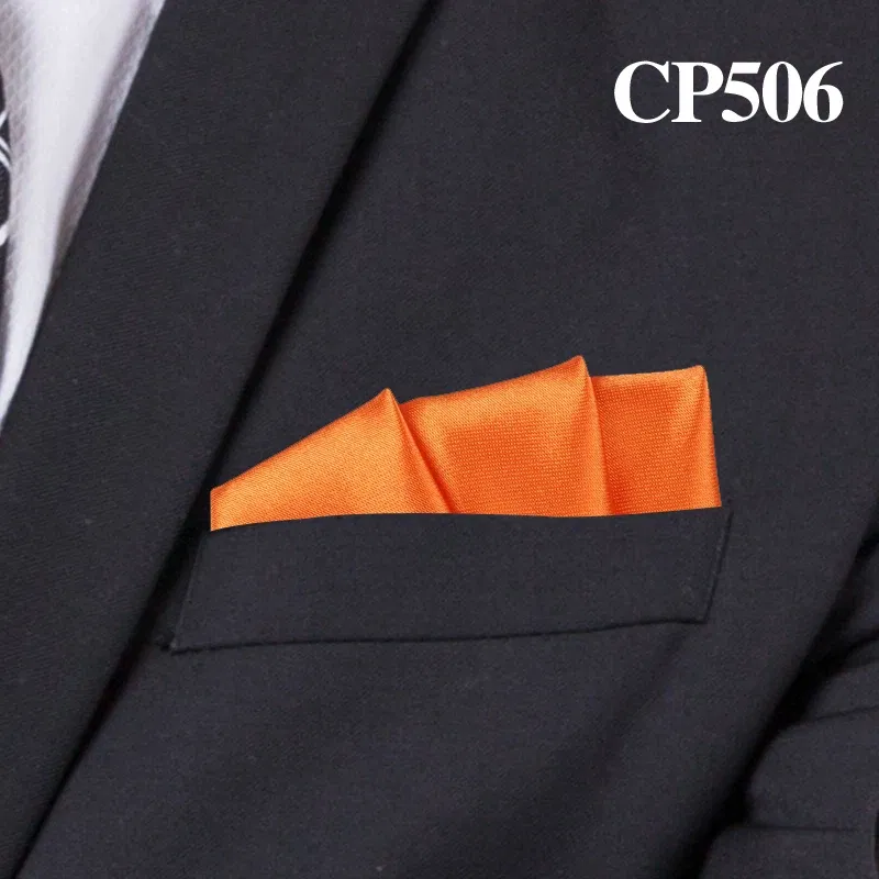 Color: GRAY - Satin Handkerchief For Men Candy Color Mens Suits Pocket Square Business Chest Towel Hanky Suit Napkin Solid Hankies