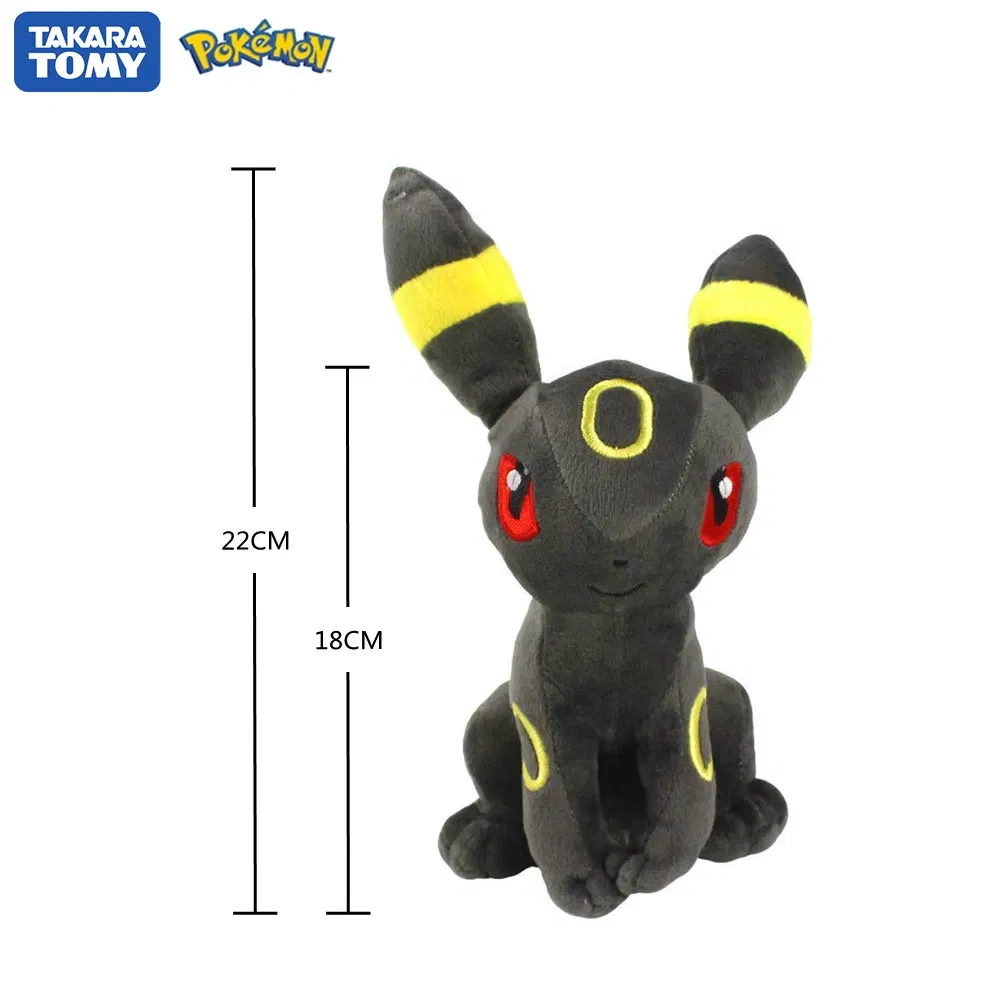Color: DeepPink - Pokemon Stuffed Plush Doll Toy 20CM Pikachu Eevee Glaceon Leafeon Umbreon Espeon Jolteon Vaporeon Flareon Pet Elves Gift