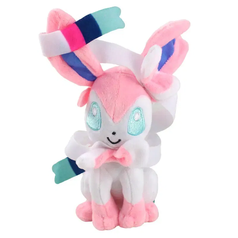 Color: DeepPink - Pokemon Stuffed Plush Doll Toy 20CM Pikachu Eevee Glaceon Leafeon Umbreon Espeon Jolteon Vaporeon Flareon Pet Elves Gift