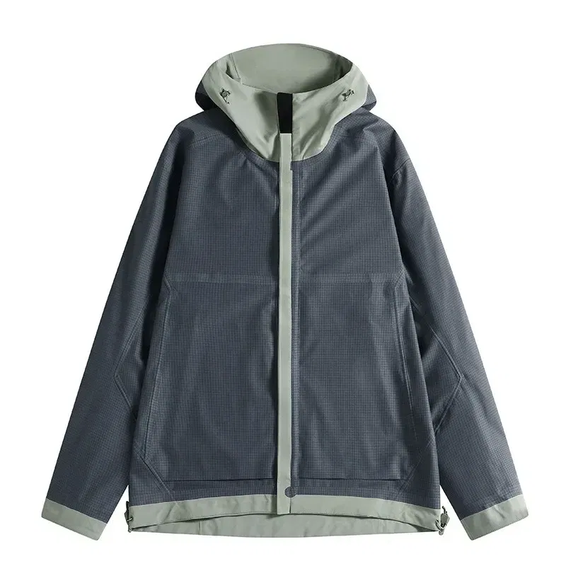 Color: Gold, Size: XL - GB Standard Waterproof Jacket Men Women, All-Weather Hiking Raincoat, Breathable Windbreaker, Outdoor Trekking Climbing Coat