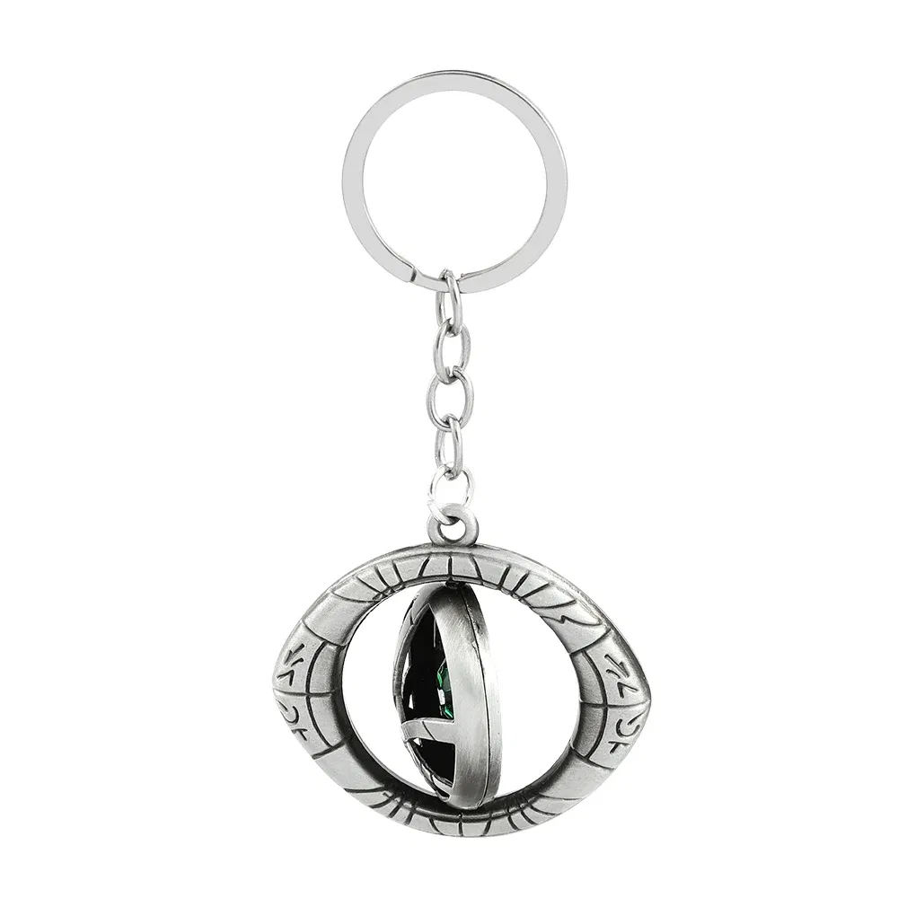 Color: black, Ships From: CHINA - Marvel Avengers Dr Strange Necklace Men Doctor Strange Infinity Time Stones Eye of Agamotto Rotatable Necklace Keychain Kpop