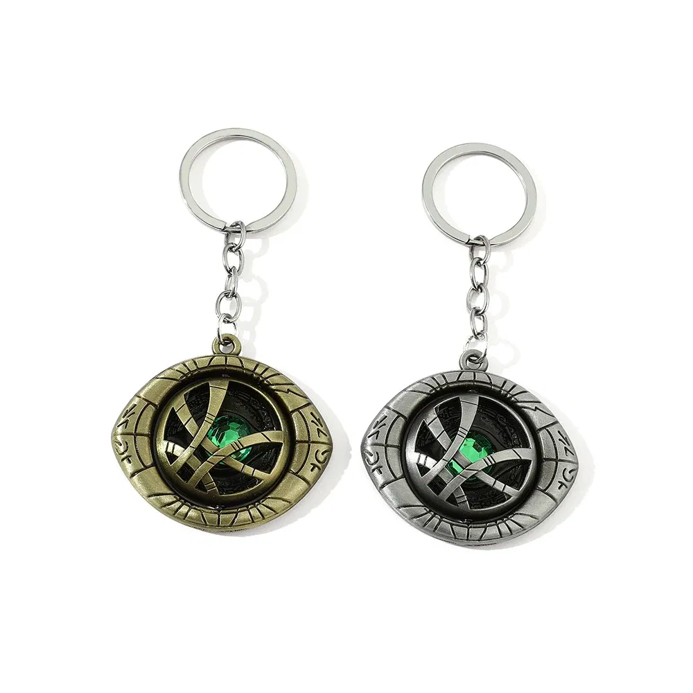 Color: black, Ships From: CHINA - Marvel Avengers Dr Strange Necklace Men Doctor Strange Infinity Time Stones Eye of Agamotto Rotatable Necklace Keychain Kpop