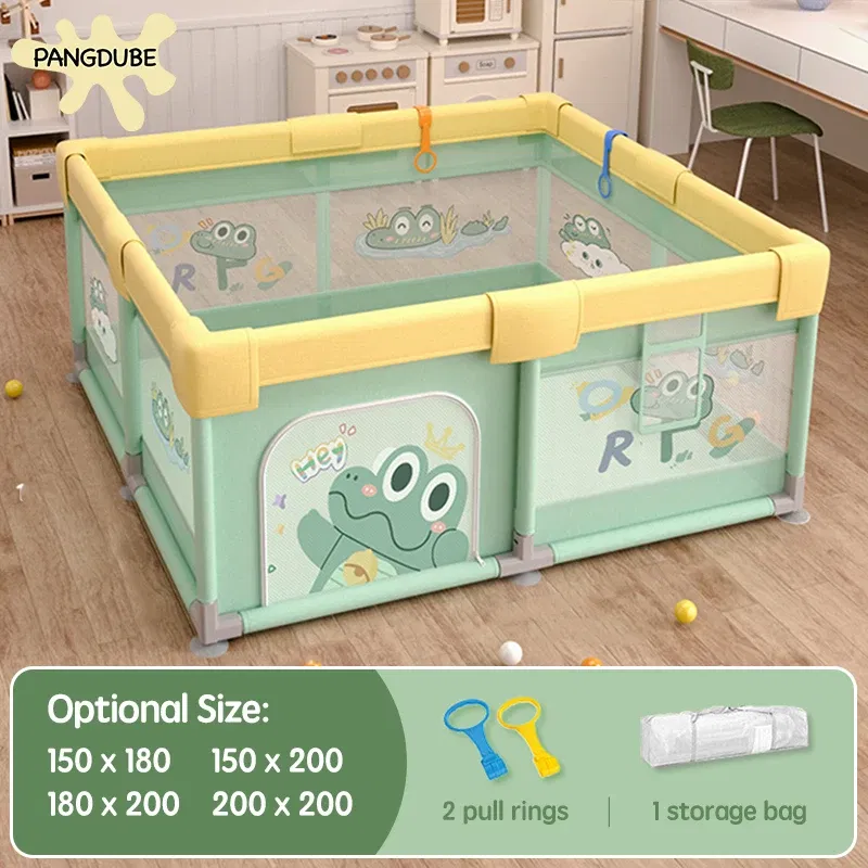Color: Red, Ships From: CHINA - PANGDUBE Crocodile Baby Play Fence with Storage Bag & Hand Rings Playpen for Baby Playground Baby Ball Pool Children's Playpen