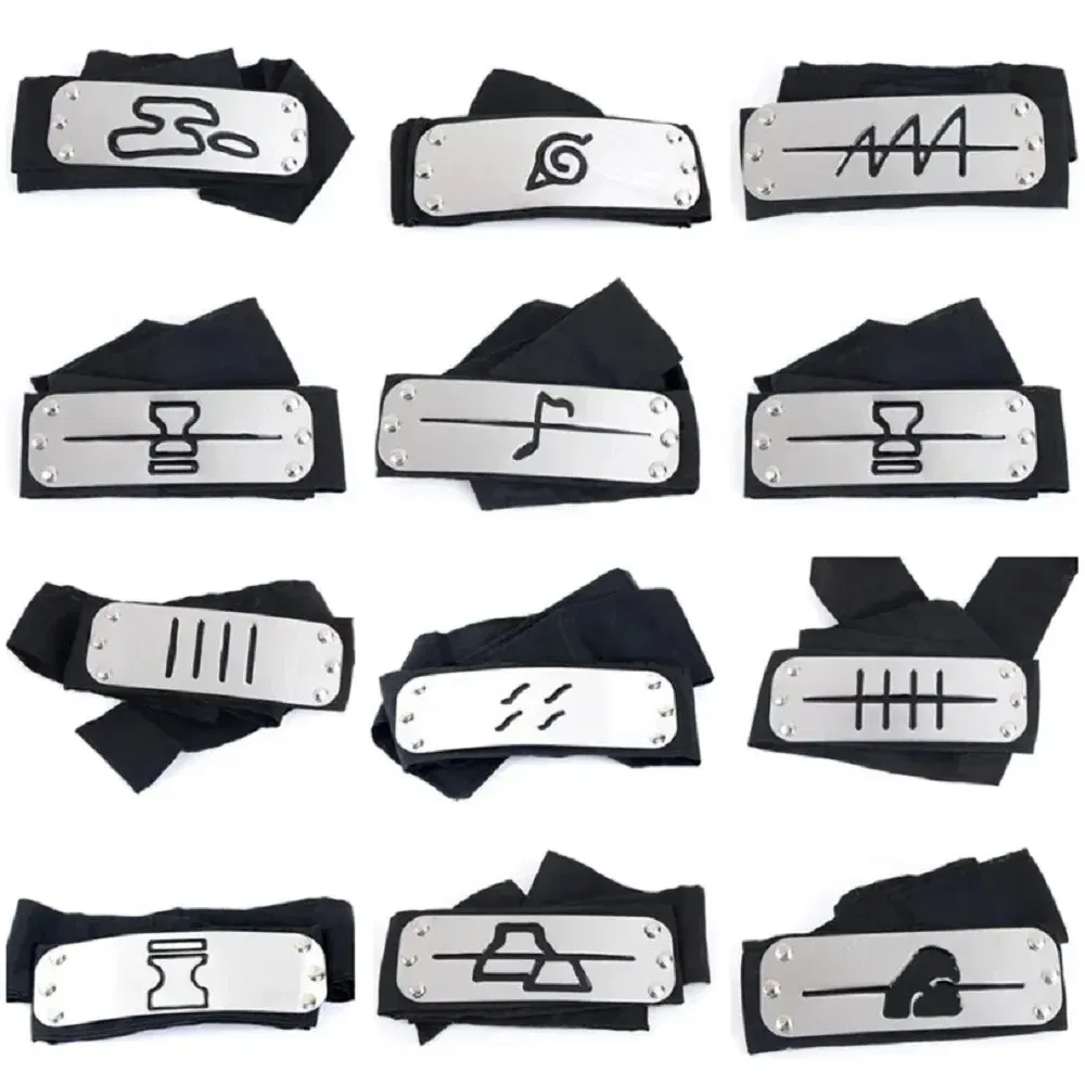 Color: PURPLE - Ninja Headband Rebel Leaf Naruto Forehead Protector Coslapaly Anime Peripheral