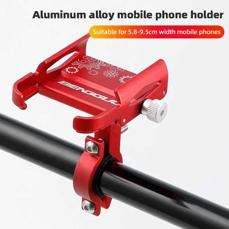 Color: Yellow - Untoom Motorcycle Scooter Phone Mount Stand Bicycle Holder Aluminum Alloy Adjustable Bike Phone Bracket Cycling Accessories