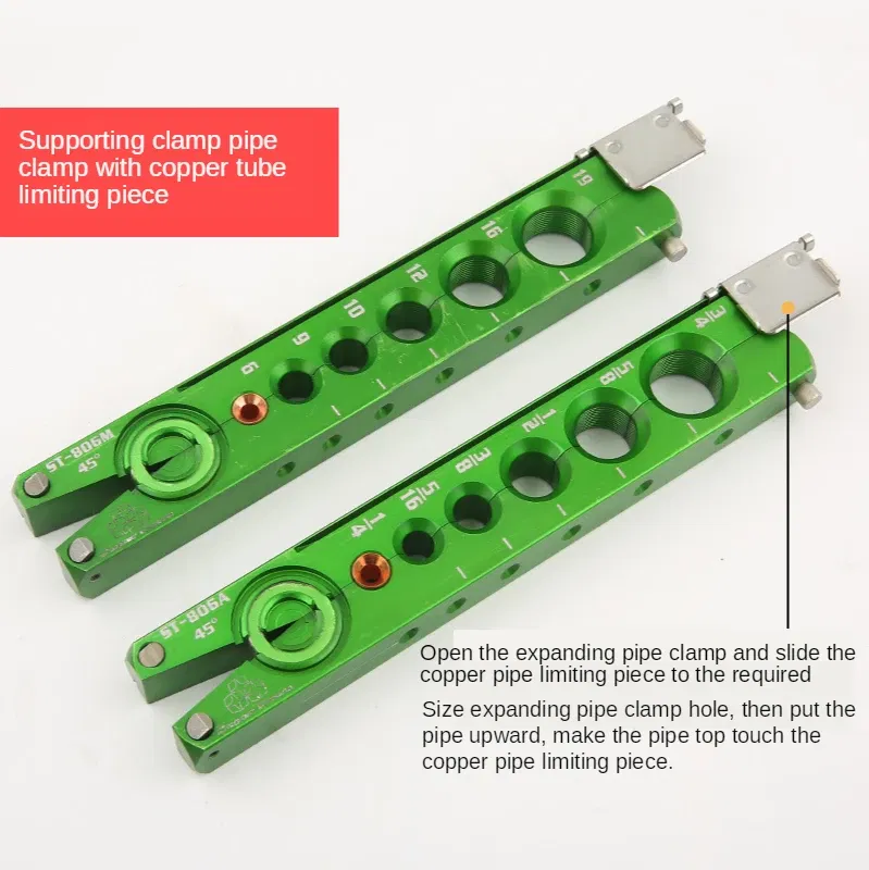Color: Green, Purple - DSZH Reamer Flaring Tool ST-806A Copper Pipe Maintenance Eccentric Tube Expander Tool