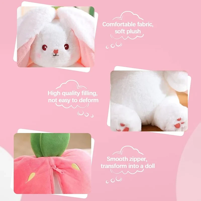 Cute Strawberry Bunny Plushie