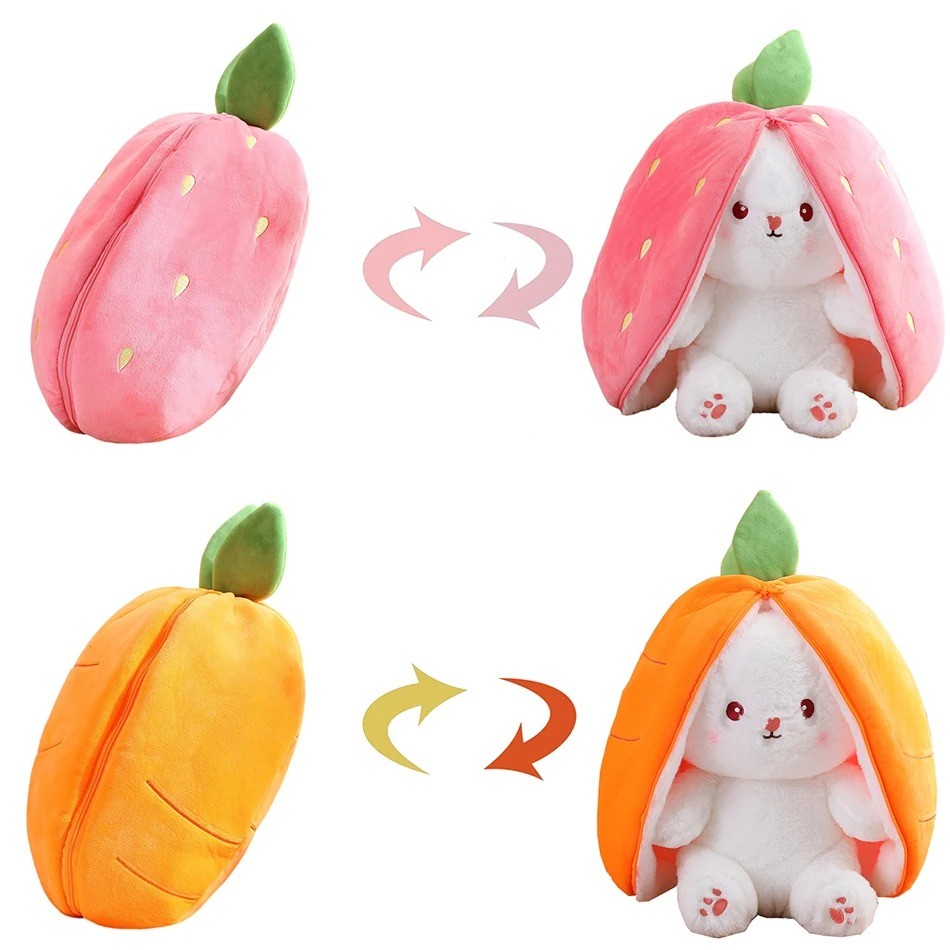 Cute Strawberry Bunny Plushie