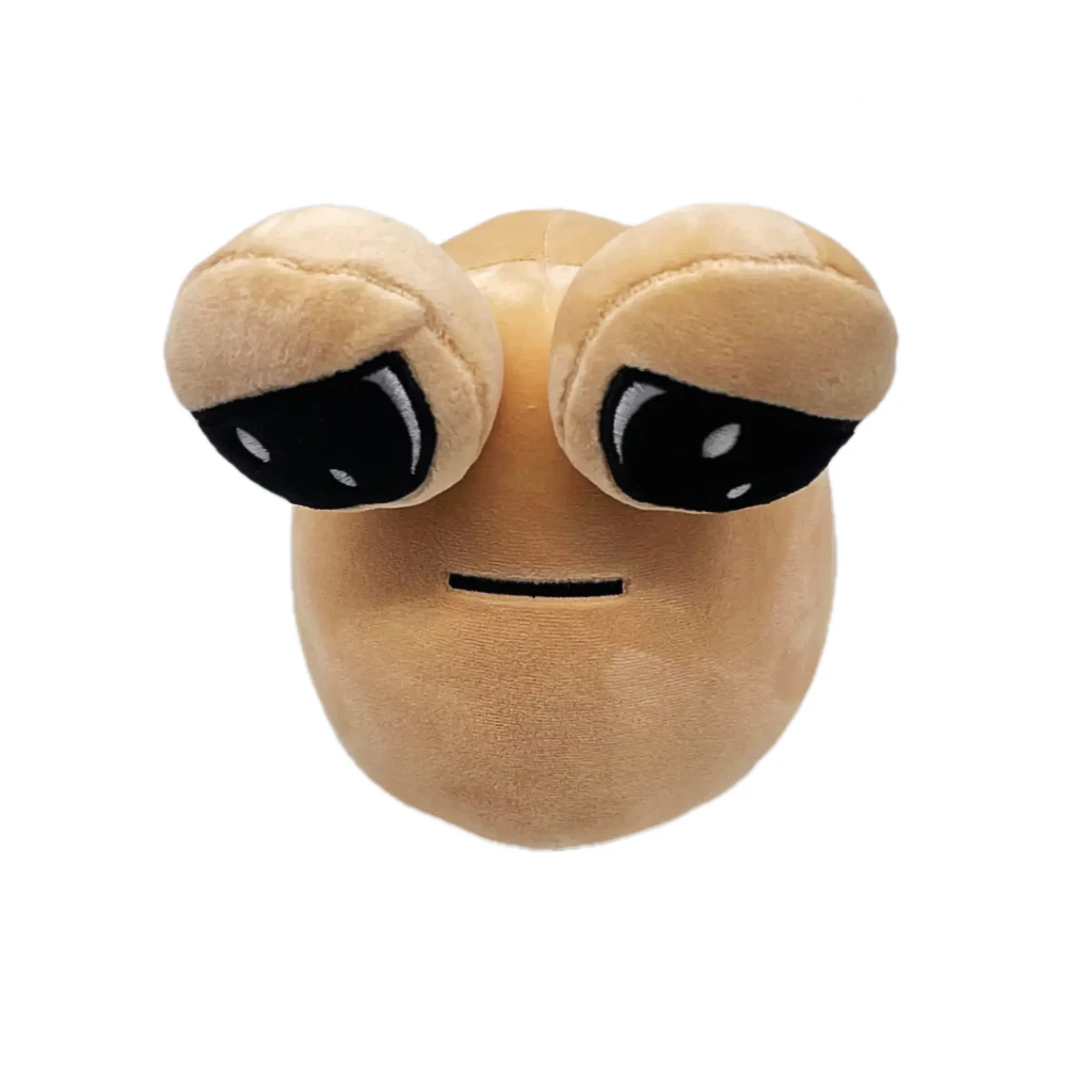 Color: black - 1-6Pcs 22Cm Anime Game The Maw My Pet Alien Pou Kawaii Cartoon Plush Toys Children Birthday Xmas Gifts