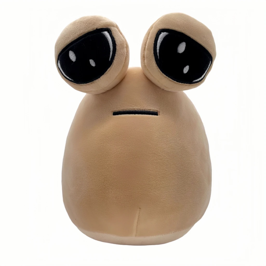 Color: black - 1-6Pcs 22Cm Anime Game The Maw My Pet Alien Pou Kawaii Cartoon Plush Toys Children Birthday Xmas Gifts