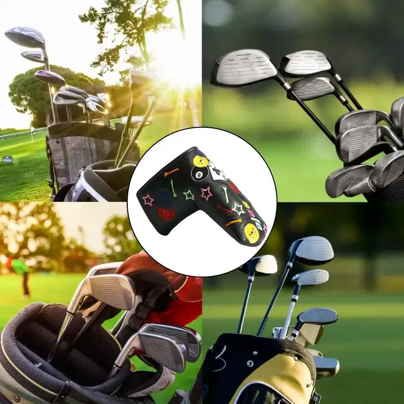 Ships From: france, Color: Black - Golf Iron Covers Golfs Rod Covers Golfing Golf Iron Head Covers PU Leather Waterproof Golf Club Headcover Iron Putter Head Cover