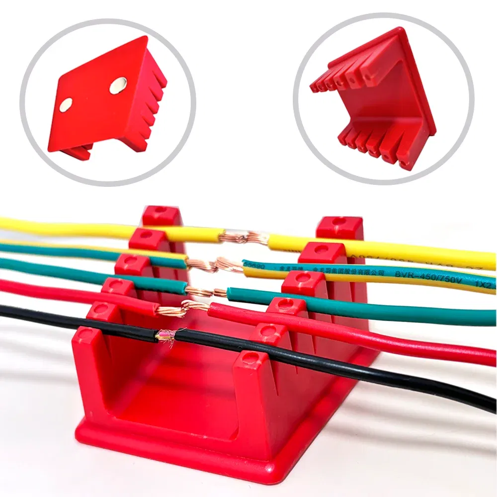 Color: Red - ABS Welding Wire Fixture Soldering Wire Holder High Temperature Resistance 3D Printer Part Strong Magnetic Bracket Welding Clamp