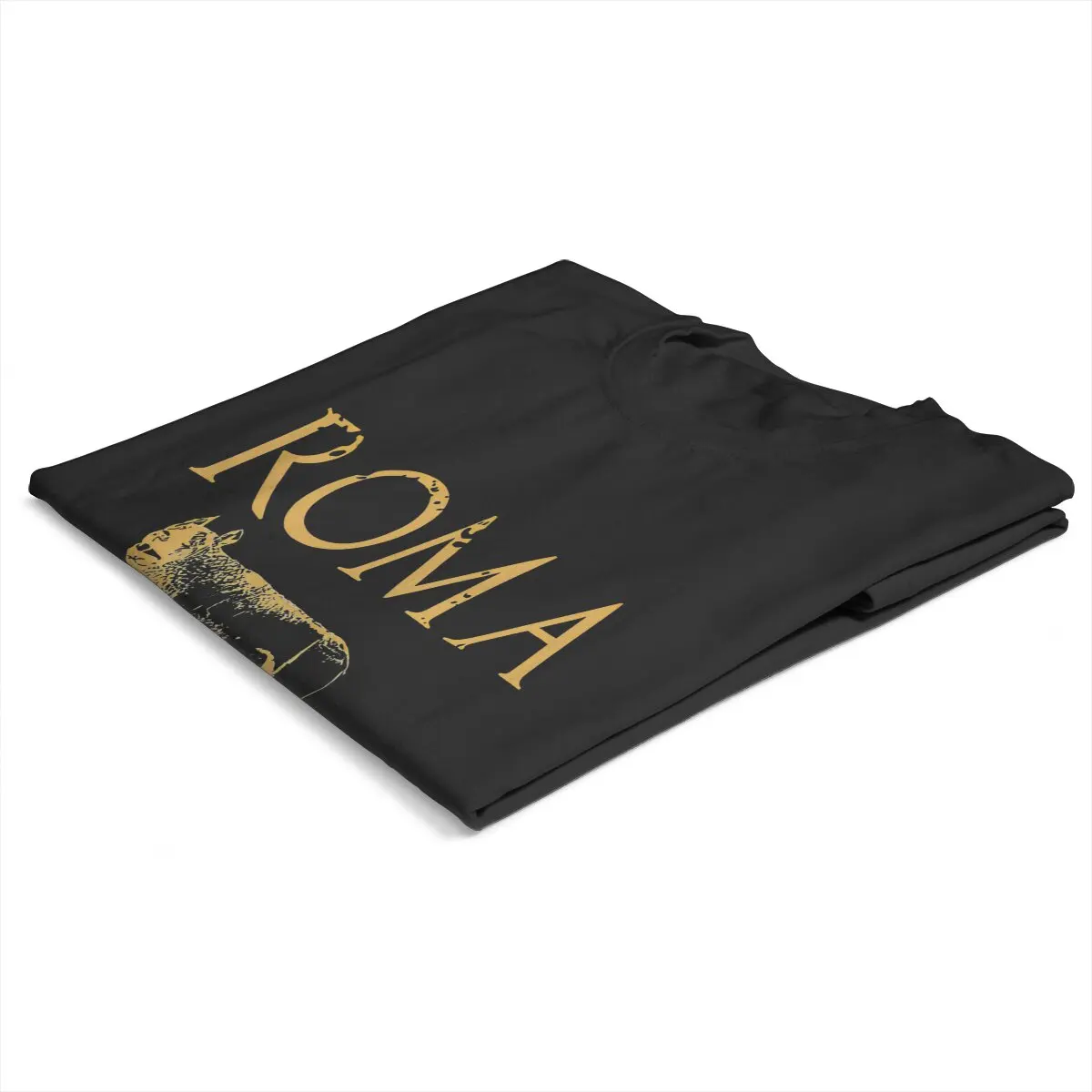 Color: black, Size: XXXL - Roma Caput Mundi Casual Polyester TShirt Ancient Rome Style Streetwear Leisure T Shirt Female