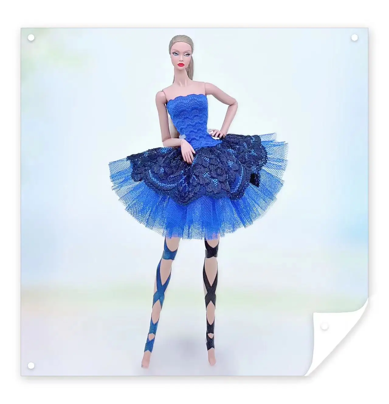Color: GRAY - for clothes for barbie ballerina