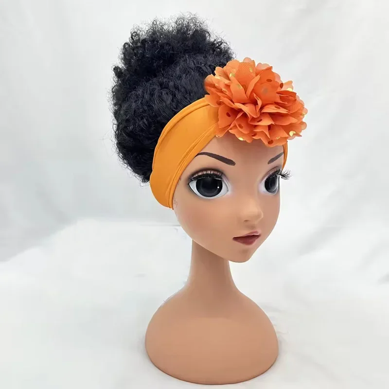 Color: GRAY, Ships From: CHINA - Popular Beauty Girls Full Head Feel Like Human Hair Wig for Kids Girls Synthetic Headband Wigs Soft Breathable Wigs for Baby
