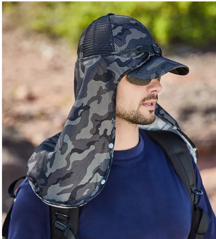 Side border light sunscreen fishing hat