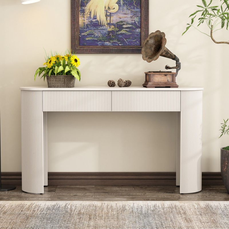 White Console Table