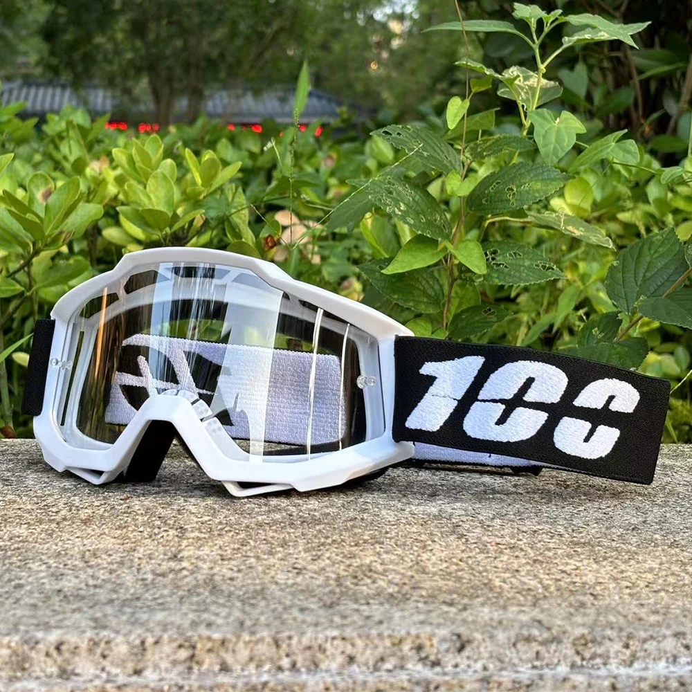 Color: Silver - MX Motorcycle Goggles Motocross Glasses Off-road Sunglasses For Man MTB ATV Mask Windproof Protection Cycling Racing Goggles