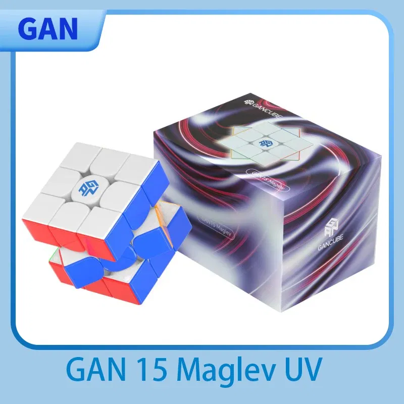 Color: WHITE - [JudyCube] New 2024 Gan 15 Maglev UV Magnetic Magic Speed Cube GAN15 M Stickerless Professional Fidget Toys GAN 15M Cubo Magico