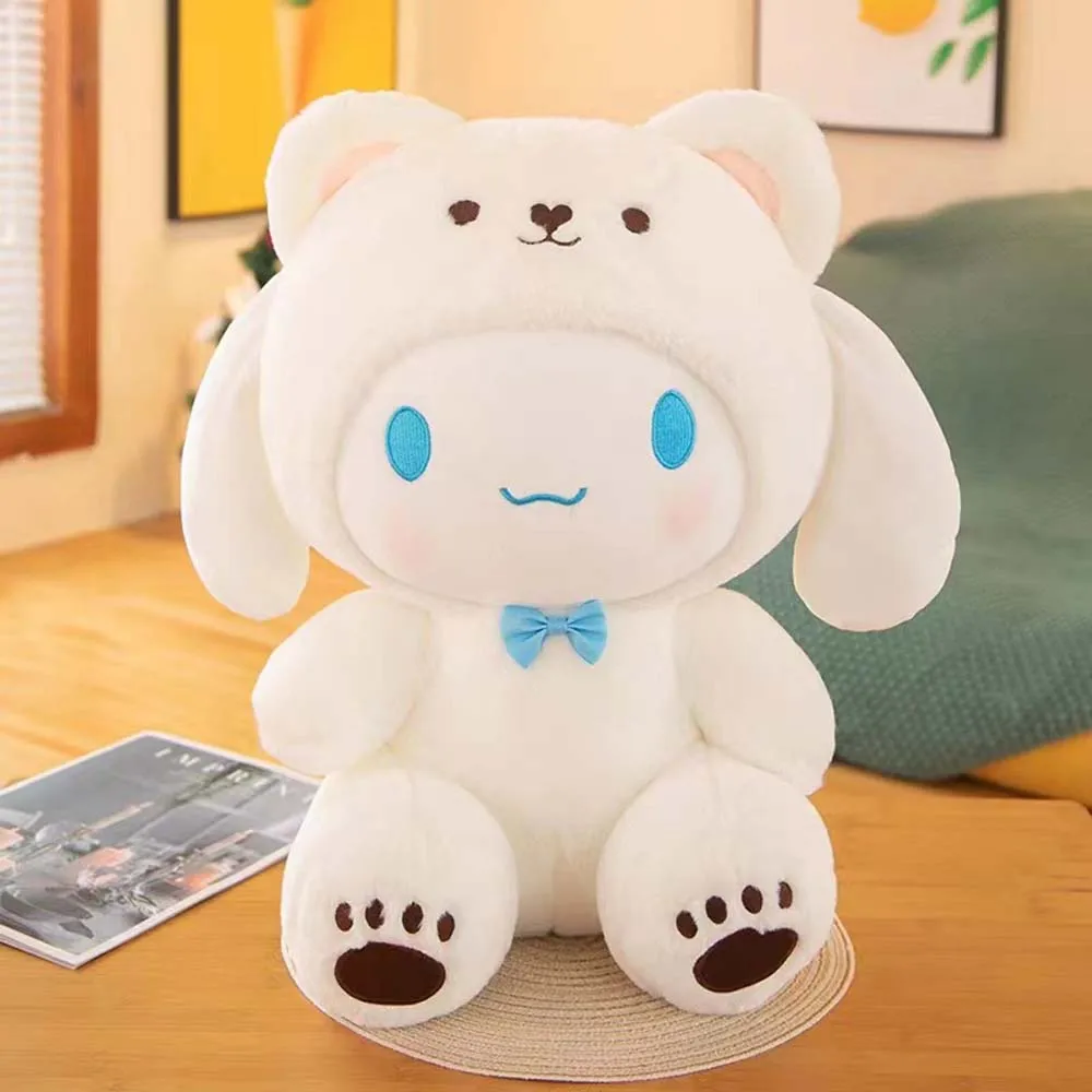 Color: Orchid, Height: 11cm-30cm - kawaii Sanrio Plushies Toy Hello Kitty Cinnamonroll Pochacco Kuromi Plush Doll Cos Bear Cute Toys Children Birthday Gifts