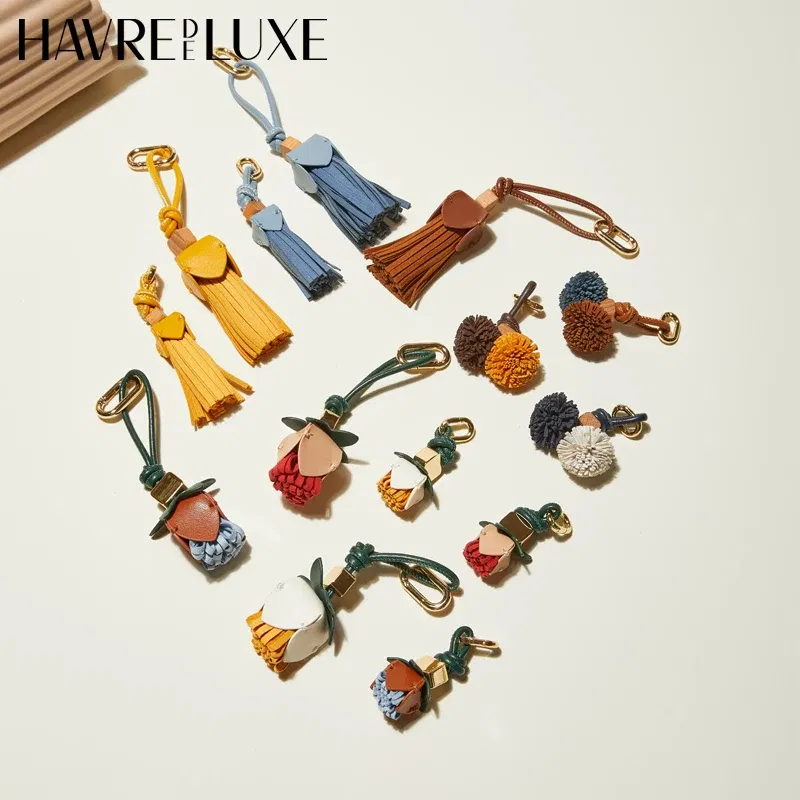 Color: Navy Blue - New color matching exquisite small bag charm keychain shoes accessories handmade DIY limited bag small pendant