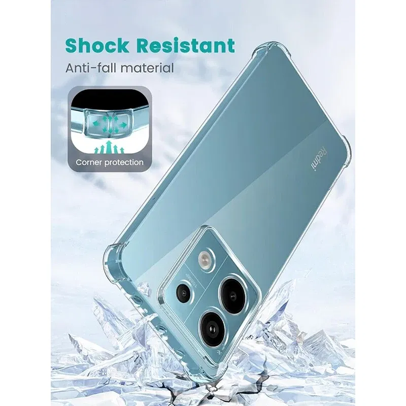 Color: Pink Blue - Luxury Clear Shockproof Case For Xiaomi Redmi Note 13 12 11 Pro Plus Phone Cover on Redmi Note 10 9 PRO MAX 10S 9S Back Cover