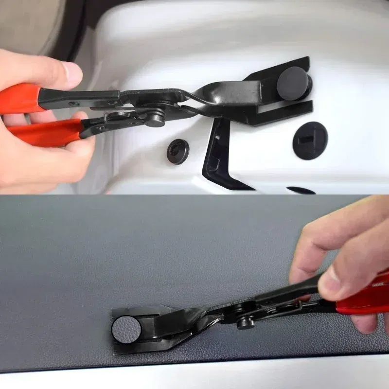 Color Name: Black - Car Headlight Repair Installation Tool Trim Clip Removal Pliers Van Door Panel Fascia Dash Upholstery Remover Tool Dropshipping