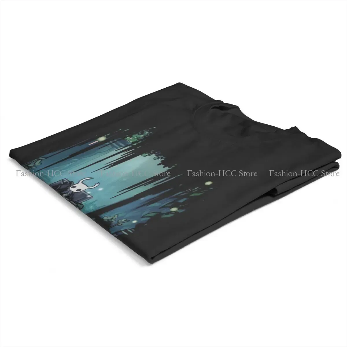 Color: black, Size: XXL - Green Graphic Polyester TShirt Hollow Knight Creative Tops Casual T Shirt Female
