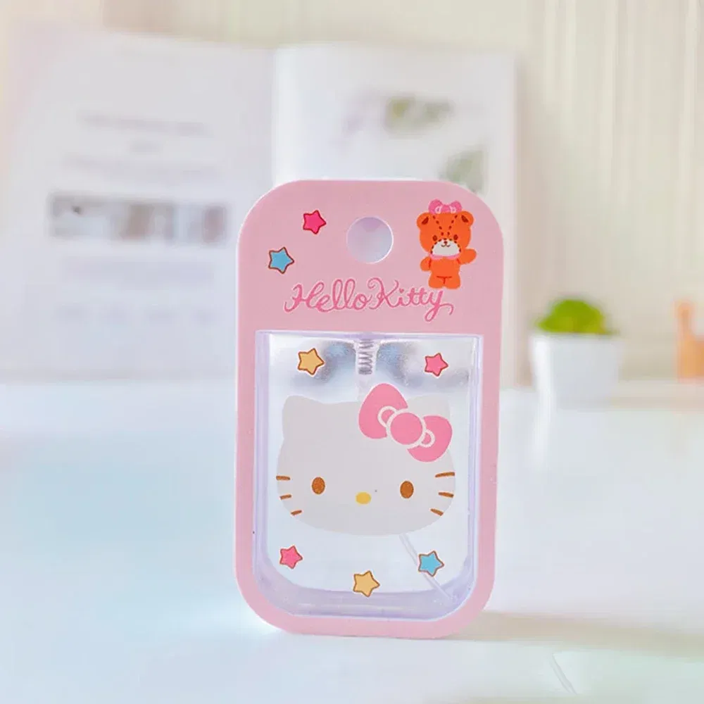 Color: Black - Sanrio Travel Perfume Bottle Refillable Melody Alcohol  Bottle Kawaii Kuromi Cinnamoroll  Gifts Boys Kids Girls Childrens
