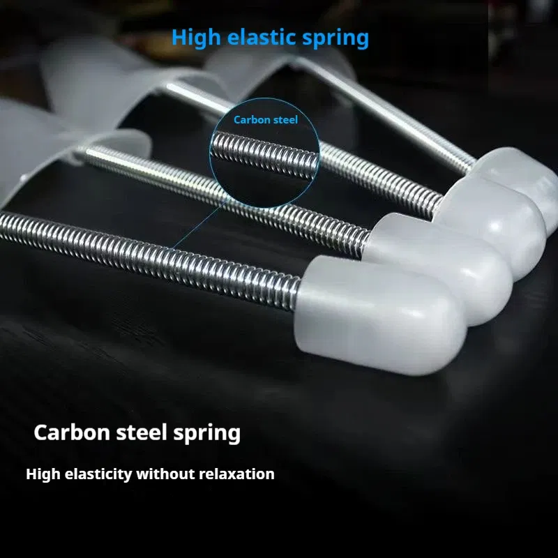Color: GRAY - 1Pair Spring-loaded qualitative shoe stretcher Anti-deformation Inner support Shoes expander Shaping Anti Wrinkle Shoe Lasts