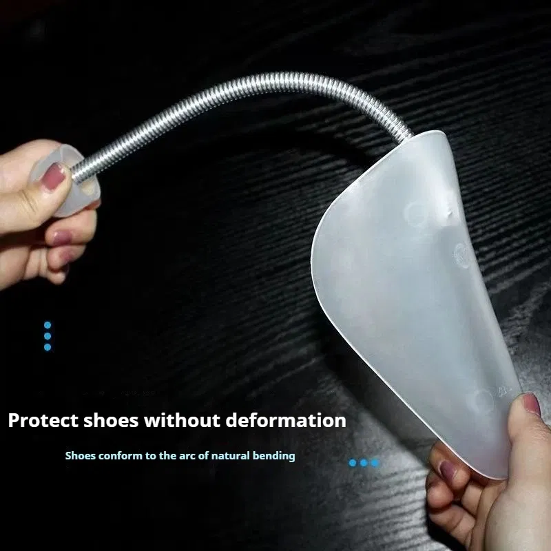 Color: GRAY - 1Pair Spring-loaded qualitative shoe stretcher Anti-deformation Inner support Shoes expander Shaping Anti Wrinkle Shoe Lasts