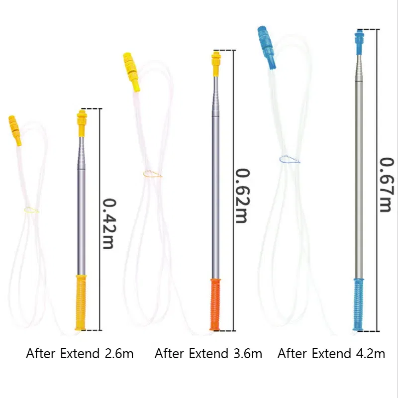 Color: Yellow, Ships From: CHINA - Retractable 2.6/3.6/4.2m Spraying Rod for Pesticide Sprayer / Outdoor Agricultural Farming Garden Tools Watering