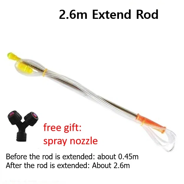 Color: Yellow, Ships From: CHINA - Retractable 2.6/3.6/4.2m Spraying Rod for Pesticide Sprayer / Outdoor Agricultural Farming Garden Tools Watering