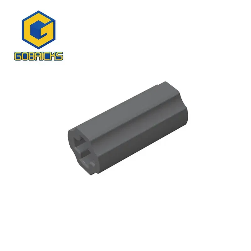 Color: Dark Grey - Gobricks 10PCS Bricks Connector 2L compatible with 59443 pieces of children's toys building blocks Part Children's Birthday Gift