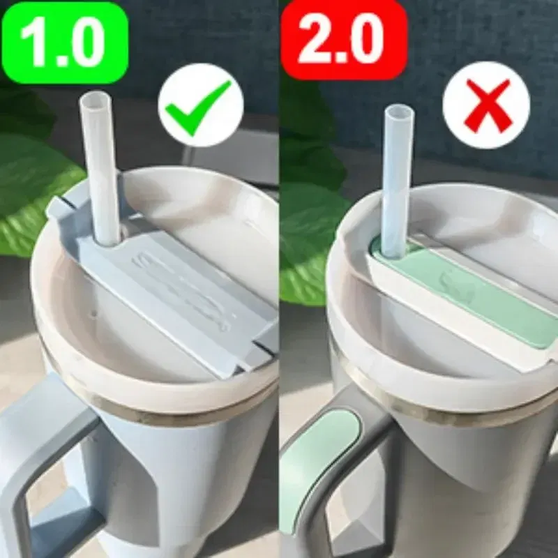 Color: Light Grey - Silicone Spill Proof Compatible for Stanley Cup 1.0 40oz/ 30oz Tumbler Water Cup Anti Leakage Accessories Stopper Sets of 3/6