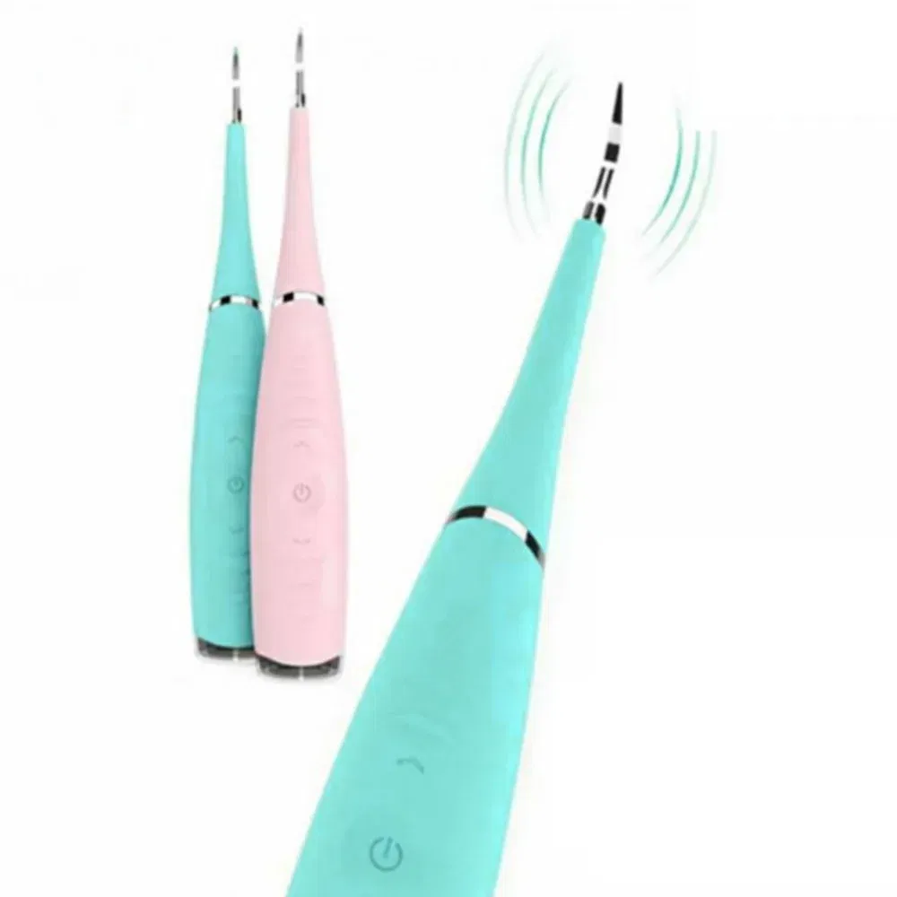 Color: Blue - Portable Electric Sonic Tooth Scaler Tooth Cleaner Calculus Stains Tartar Remover Tool Teeth Whitening Oral Hygiene Dropshipping
