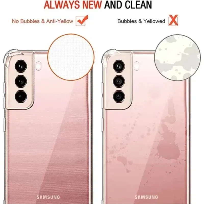 Color: Brown - Clear Shockproof Case for Samsung Galaxy A16 A36 A25 A35 A55 A15 A54 A34 A14 A24 A05S A73 A53 A33 A23 A13 4G 5G Back Cover