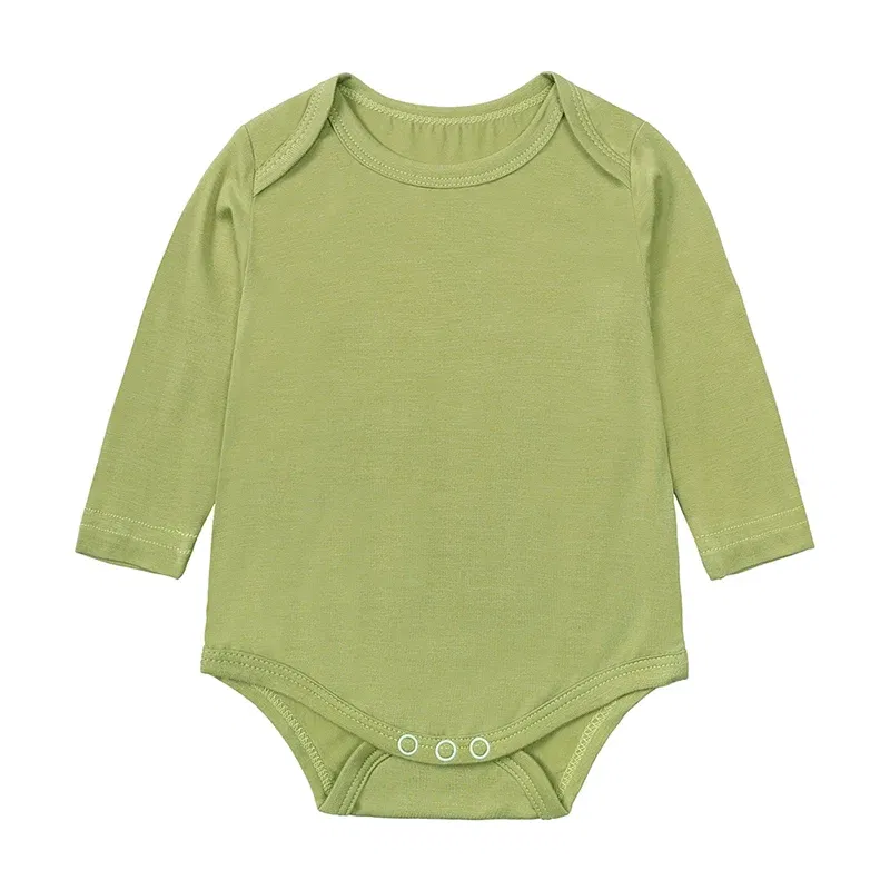 Color: Sandy Beige, Kid Size: 9M - 2025 Summer Newborn Boy Girl Romper Baby Bamboo Fiber Breathable Clothing Long Sleeve Toddler Jumpsuit Infant Bodysuit Pajamas