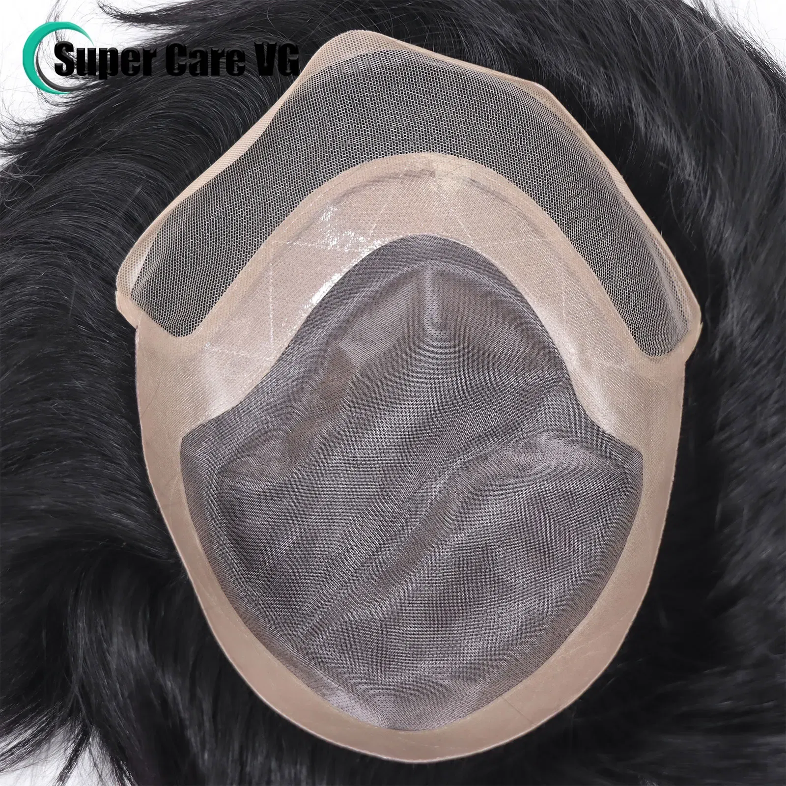 Lace With PU Toupee Men Breathable French Lace Front Men's Wig Human Hair Toupee Men's Replacement Systems