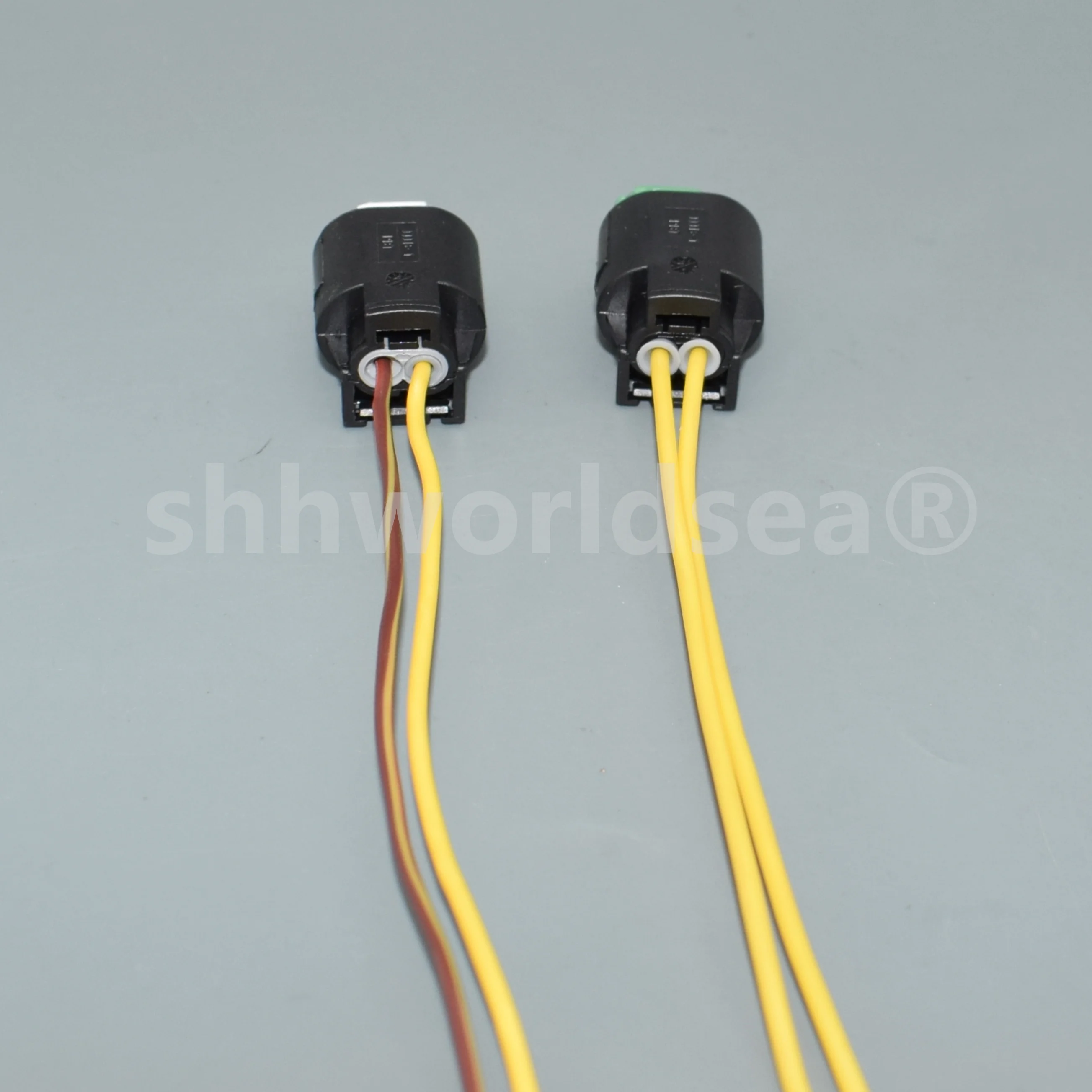 Color Name: black - worldgolden 2 Hole 1-968790-2 Auto Small Current Socket 1718555-1 Car Waterproof Connector Automobile Parts