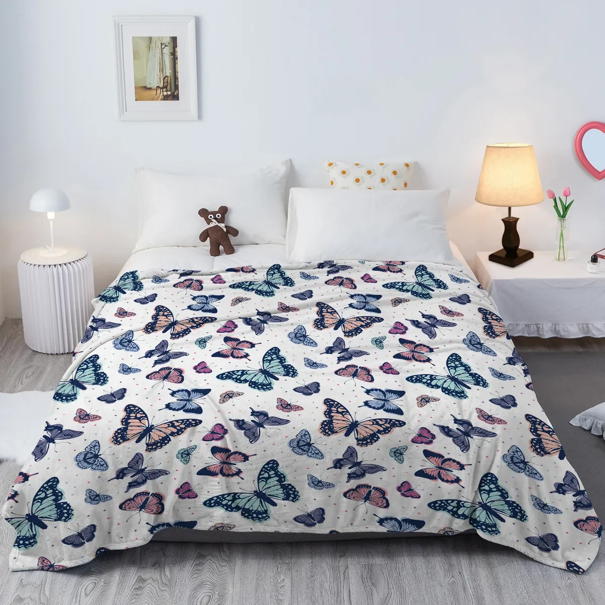 White Throws and Cushions