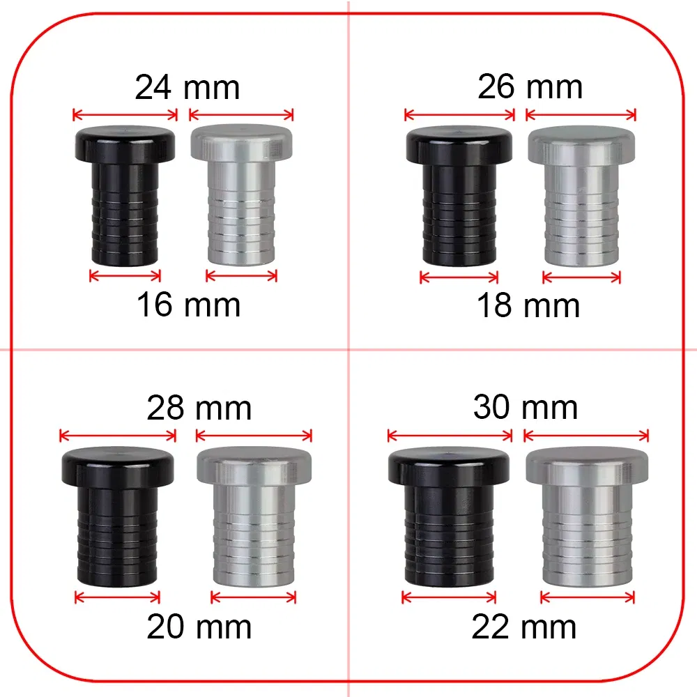 Color: Ivory - 8mm-32mm Alloy Aluminium Plug Blow Off Valve Bov Blanking Plug Silicone Hose Blanking Plug 8 10 12 14 16 18 20 22 28 30 32